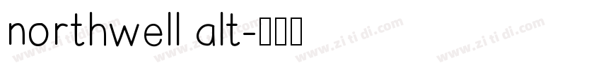 northwell alt字体转换